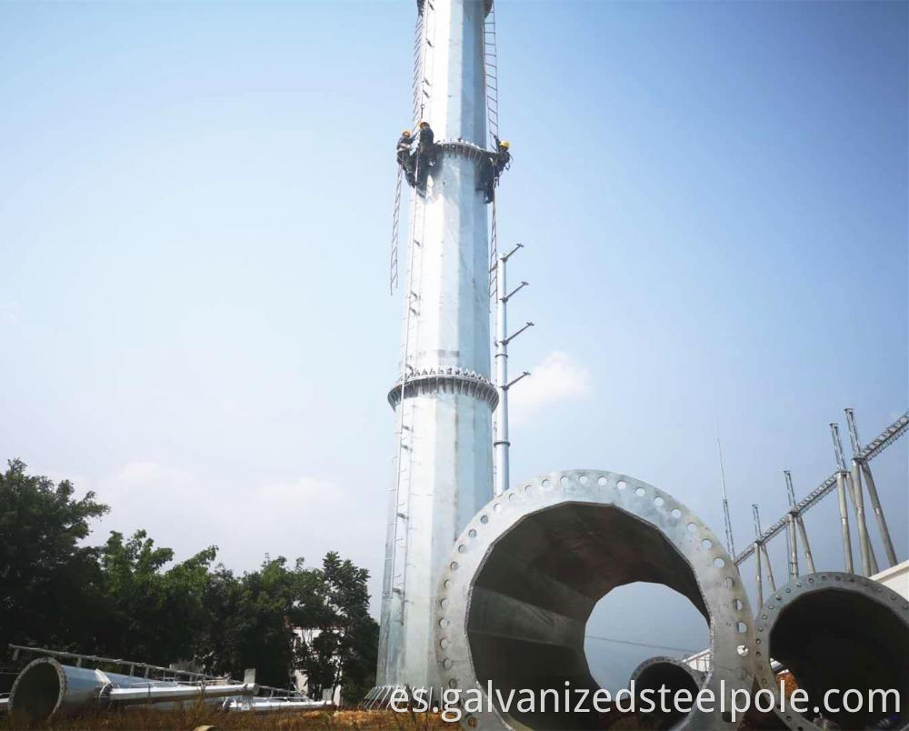 Double Loop Steel Pole